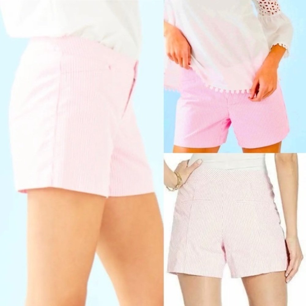 Lilly Pulitzer Kelly Short Pink Tropics Seersucker